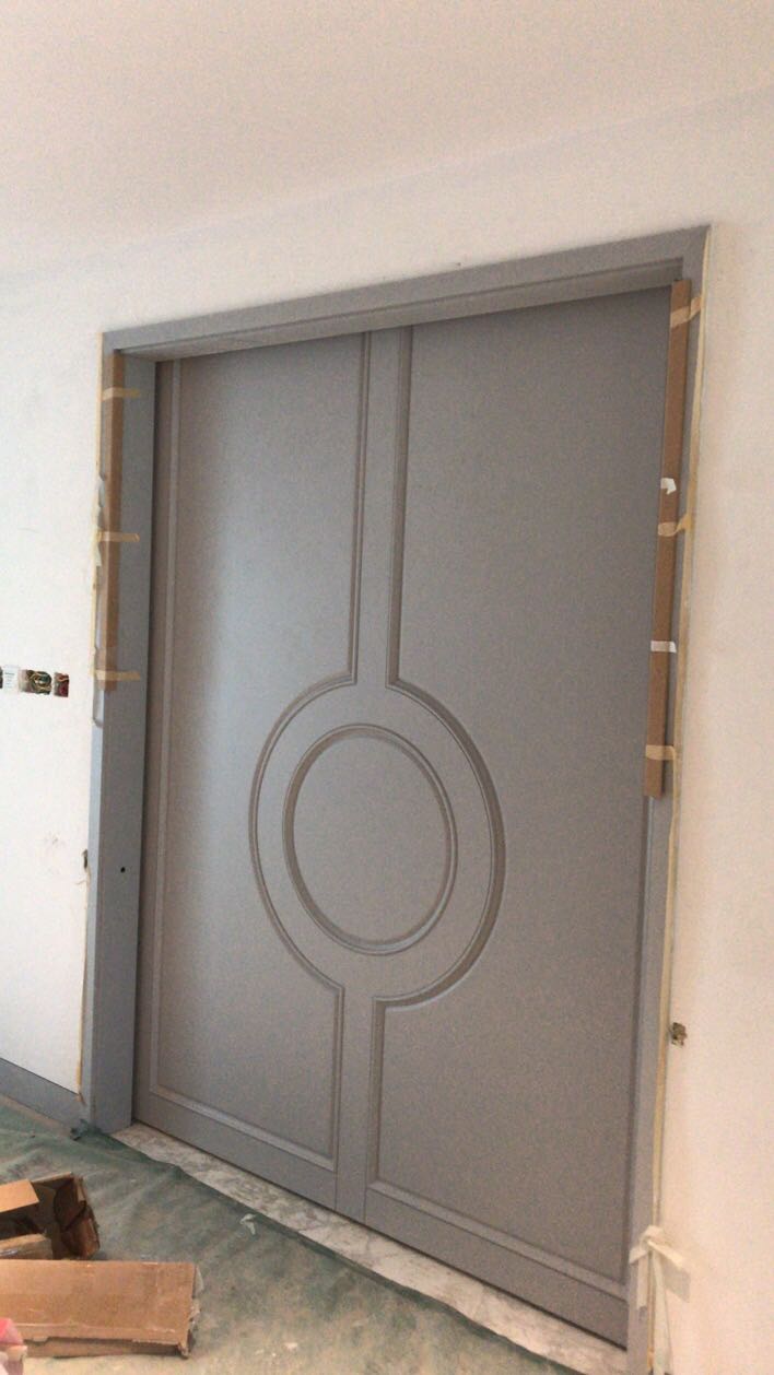 重型实木电动门