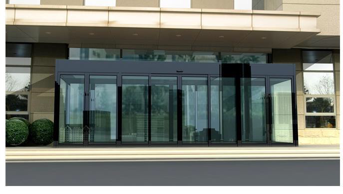 title='铝合金一体感应门' 